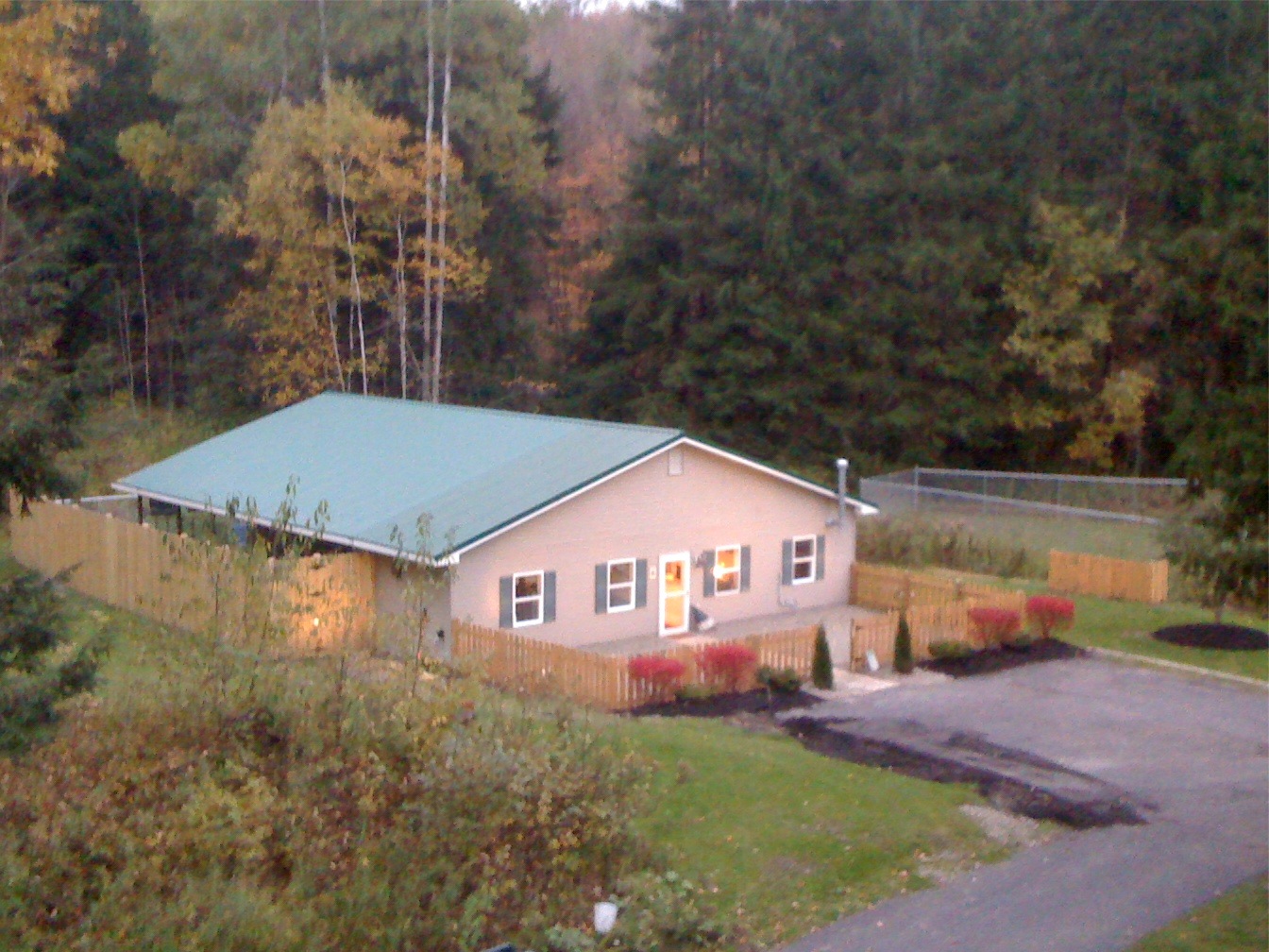 Fenced yards at East Concord Canine Retreat